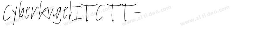 CyberkugelITC TT字体转换